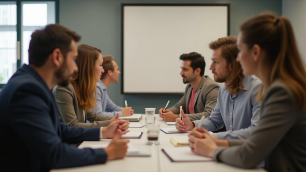 Equipa em ambiente colaborativo com comunicação clara e confiança mútua estabelecida